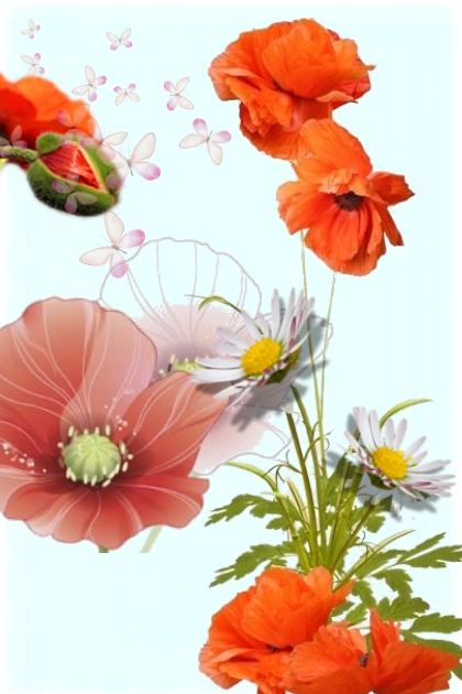 Poppy collage- Модное сочетание