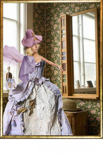 Baroque time dress- Fashion set