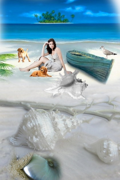 Sea shells on the sea shore 22- Fashion set