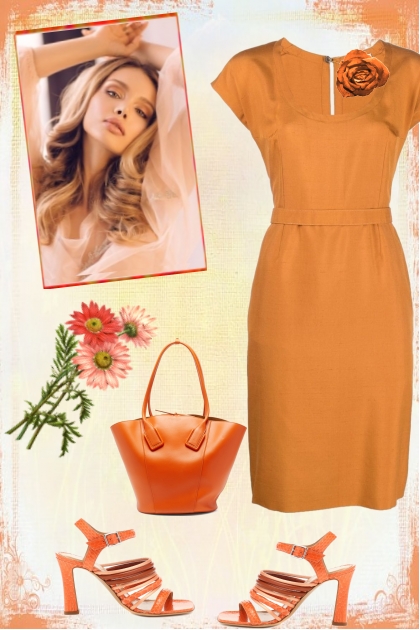 Bright orange 21- Combinazione di moda