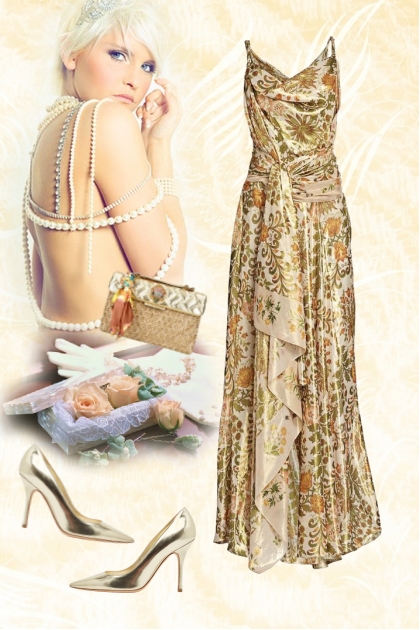 Golden flowers 21- Fashion set