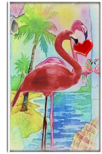 Flamingo love- Combinazione di moda