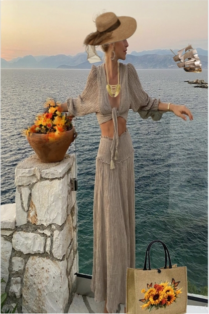 A terrace above the sea- Combinazione di moda