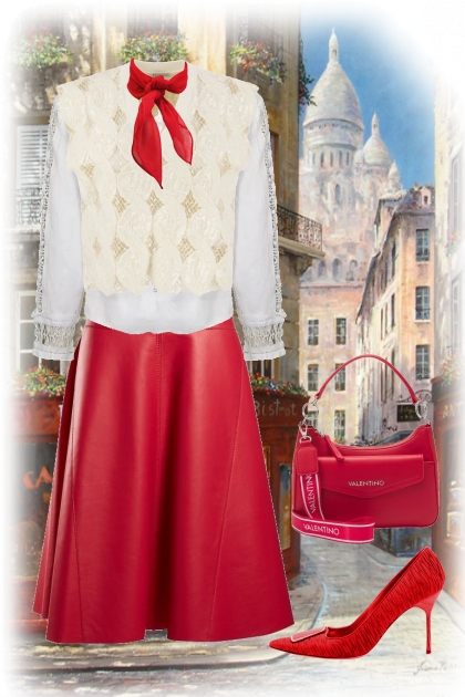 Red and white 551- Fashion set