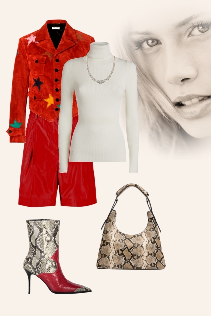 Red and white 221- Fashion set