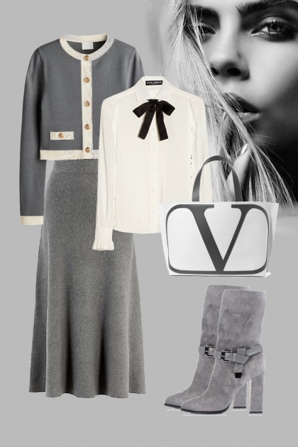 Chic in grey- Fashion set