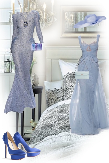 Romantic blue 21- Combinazione di moda