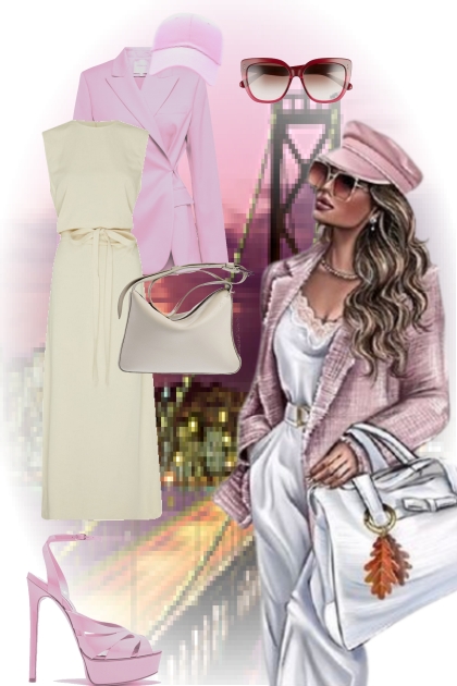 White and pink- Combinazione di moda