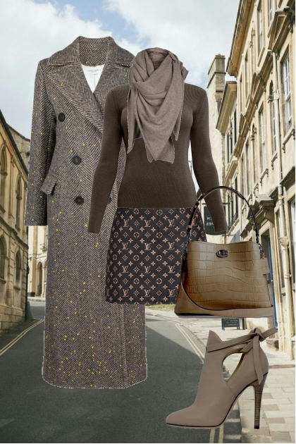 Tweed outfit- Combinazione di moda