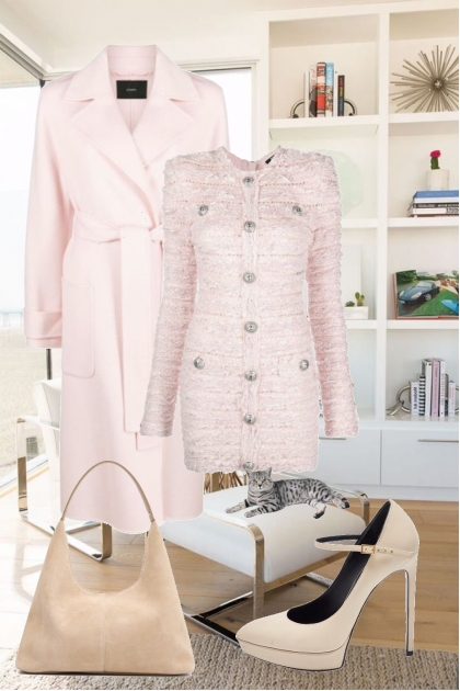 Light pink for autumn- Fashion set