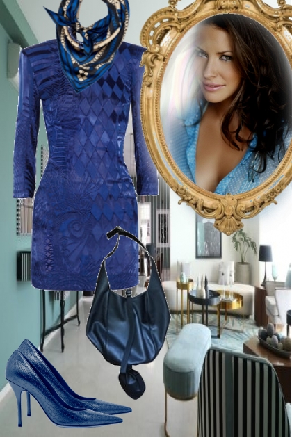 Elegant royal blue- combinação de moda