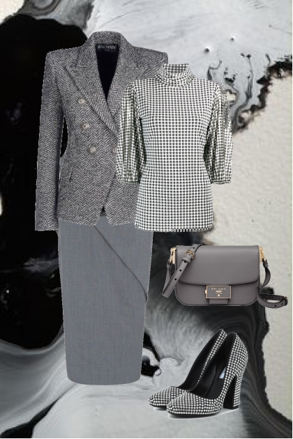 Autumn tweed suit- Combinazione di moda