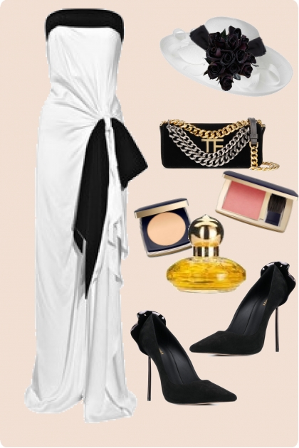 Black and white glamour 3- Combinazione di moda