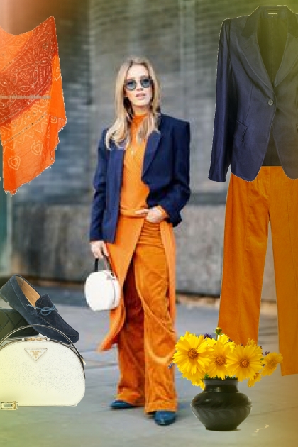 Hilarious orange- Fashion set