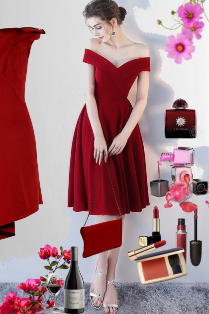 Burgundy wine- Fashion set