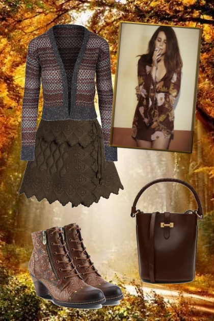 Autumn brown- Combinazione di moda