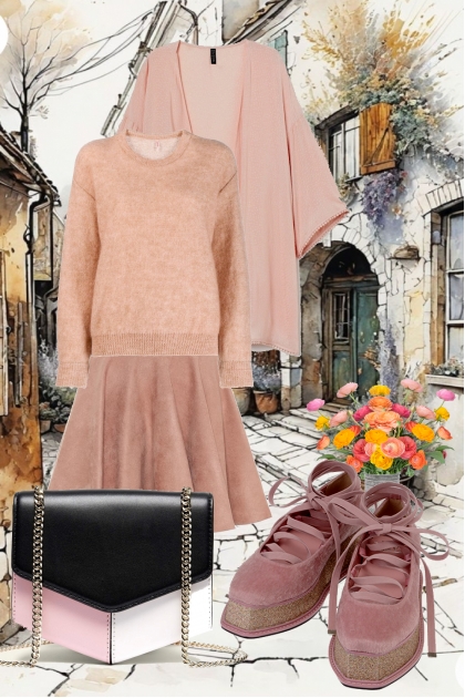 Some shades of pink- Combinazione di moda