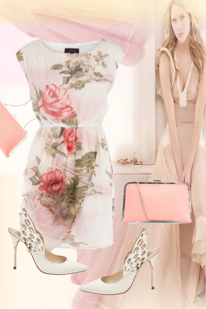 Romantic rose print- Fashion set