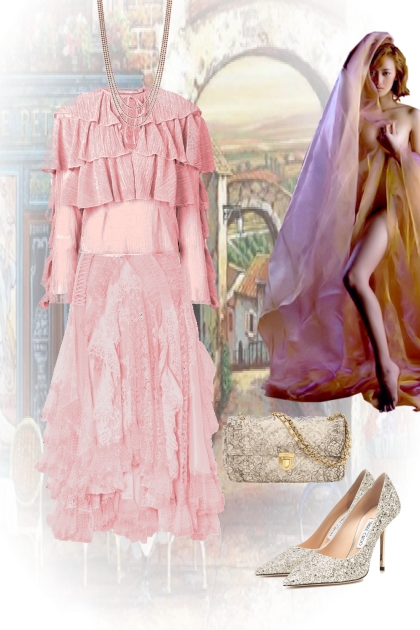 Pink flounces- Fashion set