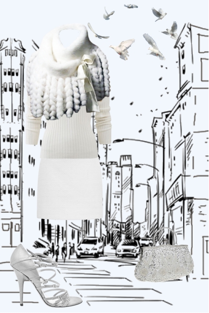 White outfit- Combinazione di moda