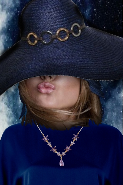 Blue hat 21- Combinazione di moda