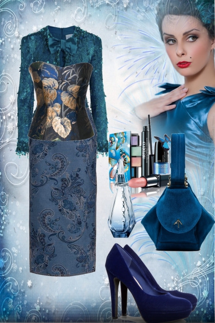 Blue outfit 21- Combinazione di moda