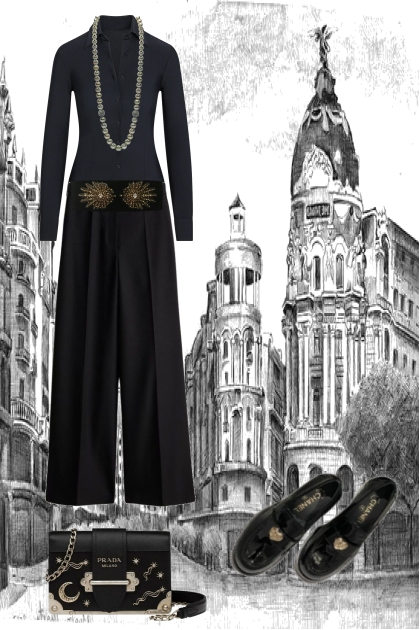 Ever fashionable black- Fashion set