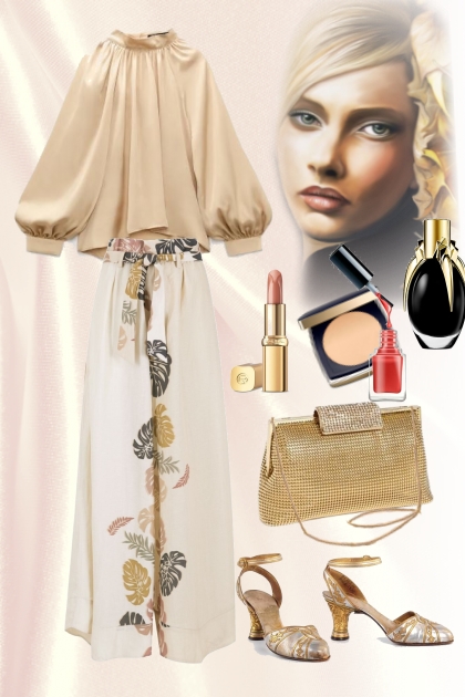 Glamorous beige- Fashion set