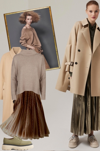 October in beige- Combinazione di moda