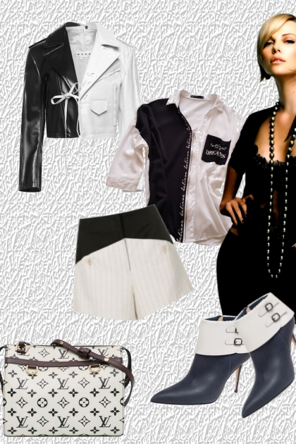 Black and white 24- Combinazione di moda