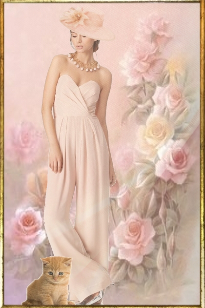 Light pink collage- Combinazione di moda