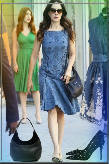 Blue dress 21- Fashion set