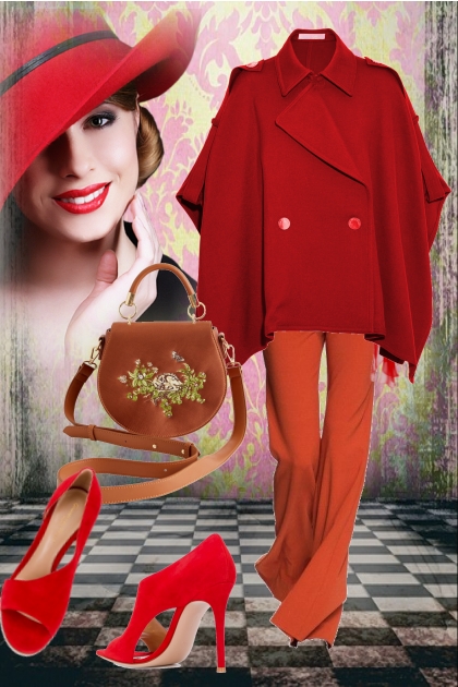 Red cape 2- Combinazione di moda