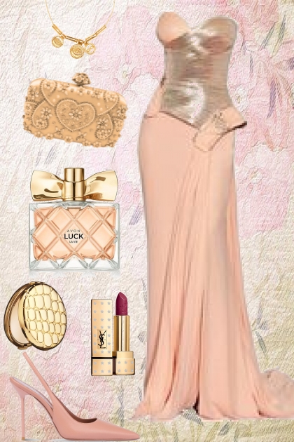 Gold and apricot colours- Fashion set