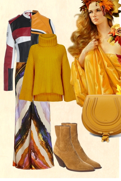 Bright colours of October- Fashion set