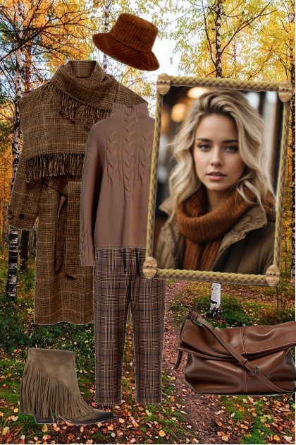 Warm and cosy in November- combinação de moda