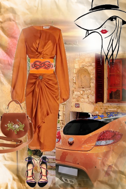 Bright orange 3- Fashion set