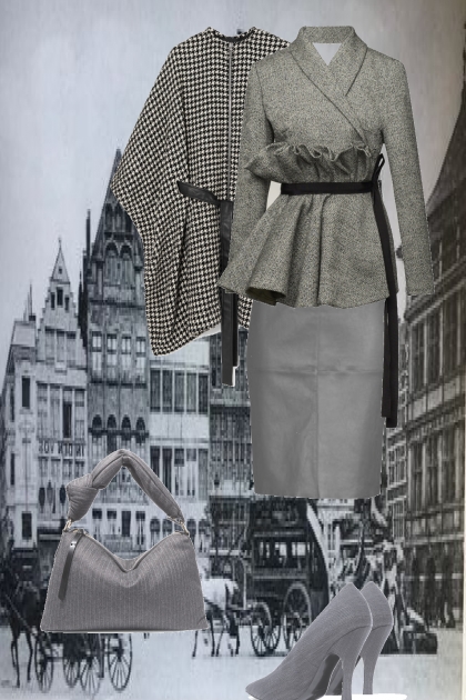 City style: grey- Combinaciónde moda