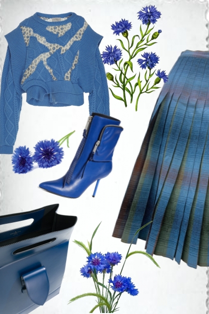 Cornflower blue- Combinazione di moda