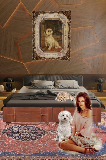 Lady and her pets 2- Combinazione di moda