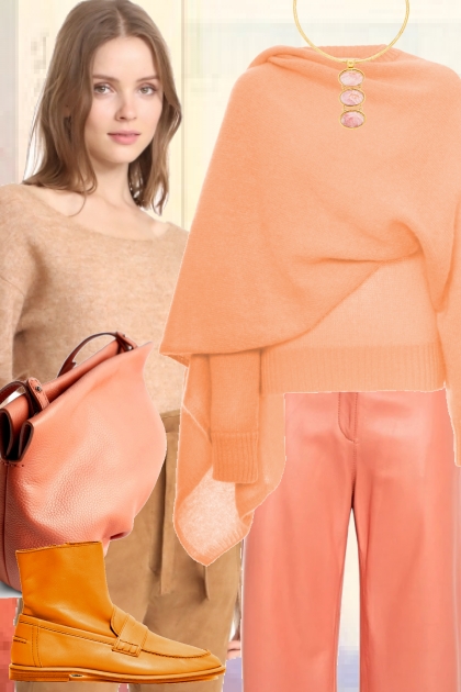 Peachy orange 2- Combinazione di moda