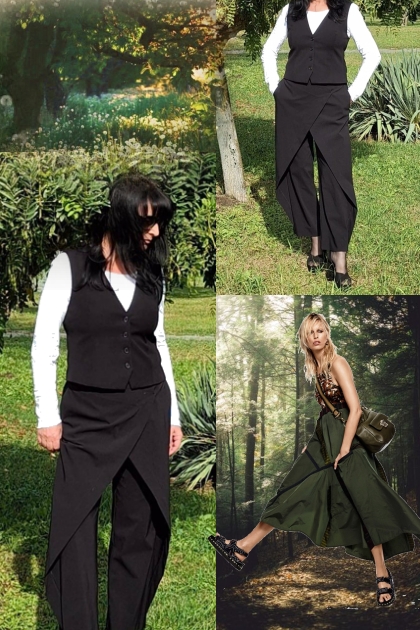 Trendy black- Combinazione di moda