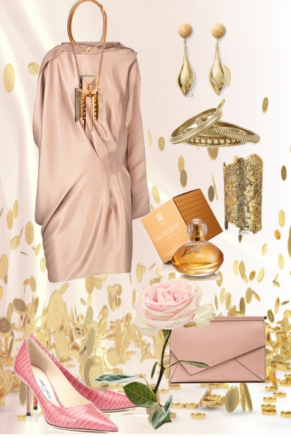 Elegant peachy- Fashion set