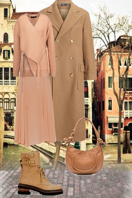 Apricot beige- Fashion set