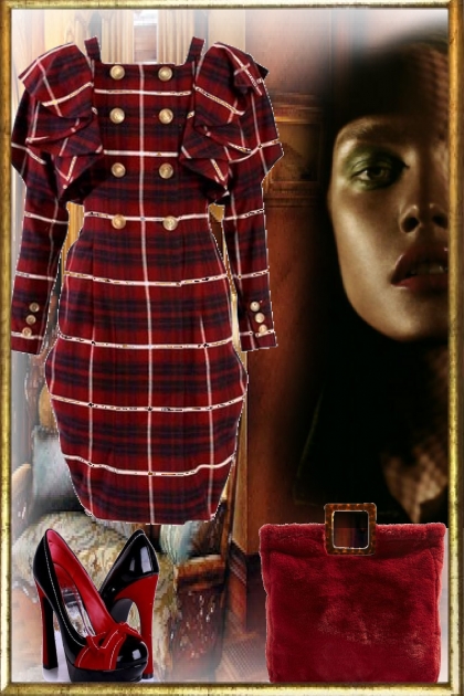 Plaid dress 2- Fashion set