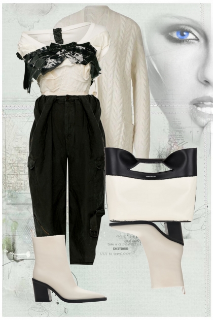 Casual black and white 2- Fashion set