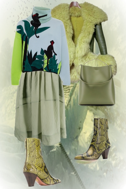 Light green outfit 3- Combinaciónde moda