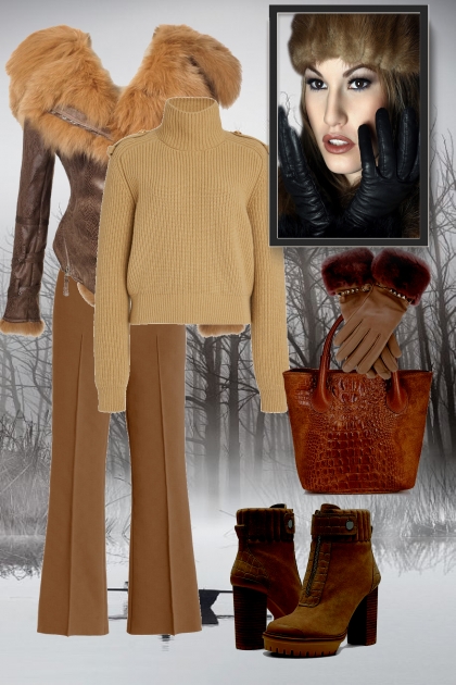 Sheepskin jacket- Combinazione di moda