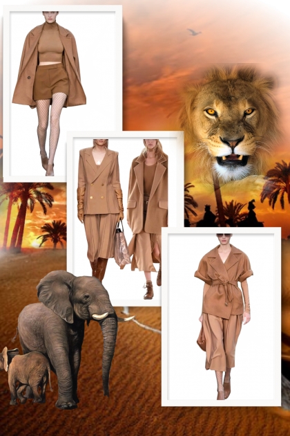 Wild African life- Combinazione di moda