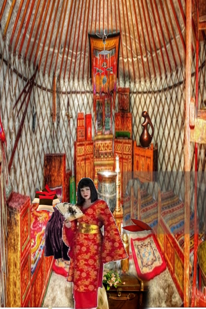 Interior in ethnic style- Modna kombinacija